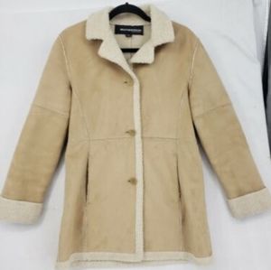 Weatherproof faux suede and fleece jacket